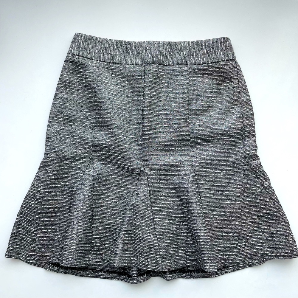 Banana Republic Metallic Silver Skirt